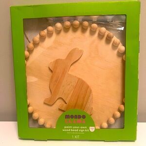 Mondo Llama Paint-Your-Own Wood Bead Easter Sign Kit